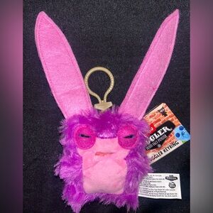 Zuru Fuggler Plush Clip-On Keyring Pink Lord Long Ears Keychain